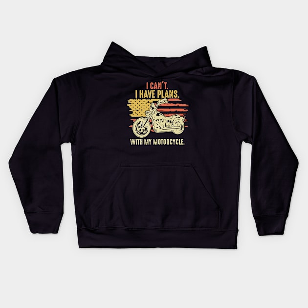 Motorcycle - I can`t Kids Hoodie by MarkoShirt